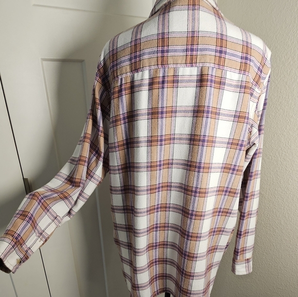 Jach's Girlfriend New York Button Up Mid-Weight Flannel Large - Picture 4 of 7